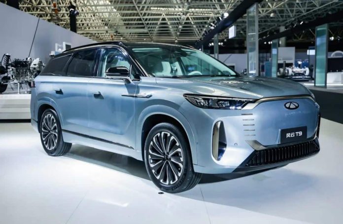 Fengyun T9 plug-in hybrid SUV is rebadged Tiggo 9 with 1,321 km range