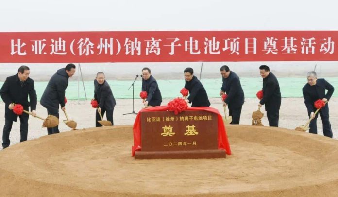 BYD starts construction of 30 GWh sodium-ion battery plant in China