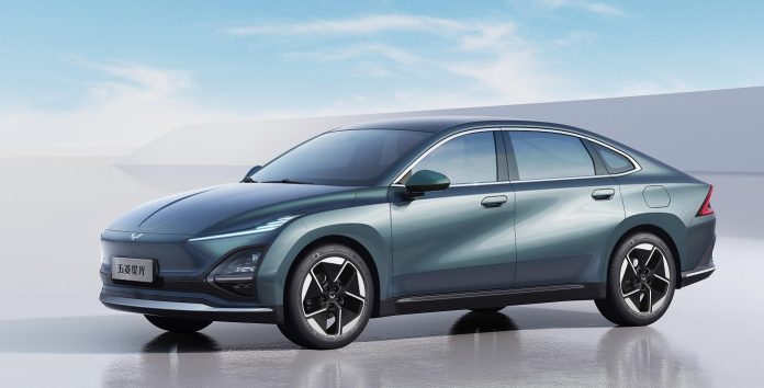 Wuling Starlight is a 4.8m long budget electric sedan with a 100 kW motor