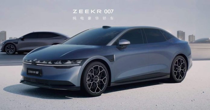 Zeekr 007 all-electric sedan received over 20,000 orders in 48 hours of pre-sale