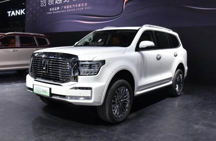Great Wall Tank 500 PHEV SUV At The 2022 Guangzhou Auto Show In China