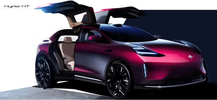 GAC Aion teases Hyper HT all-electric SUV in China, has 600 km range