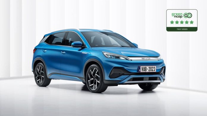 BYD Atto 3 received a five-star rating in Green NCAP in Europe