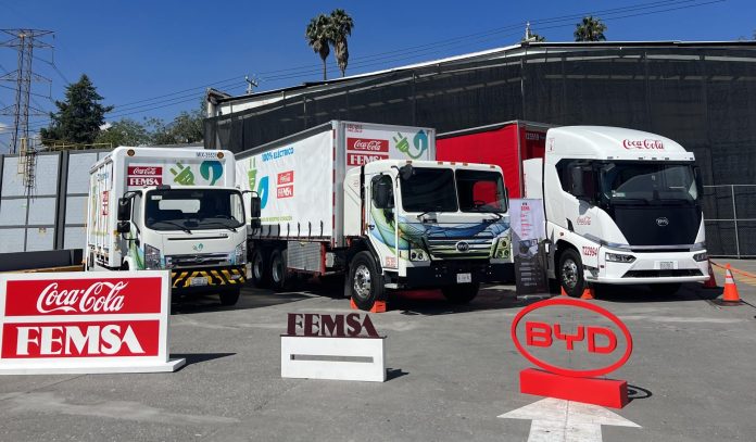 Buffet-backed BYD teamed up with Coca-Cola FEMSA and unveiled new e-truck