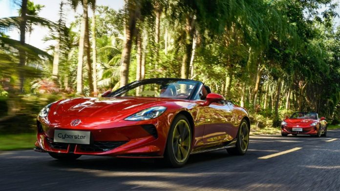 MG opens Cyberster reservations in China. Deliveries scheduled for the year-end