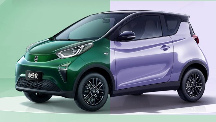 City car with 75 hp and 408 km range. All-new Chery eQ1 was presented in China