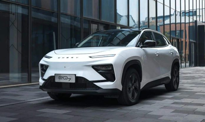 Chery eQ7 all-electric SUV will start pre-sale on August 7 at 18,100 USD