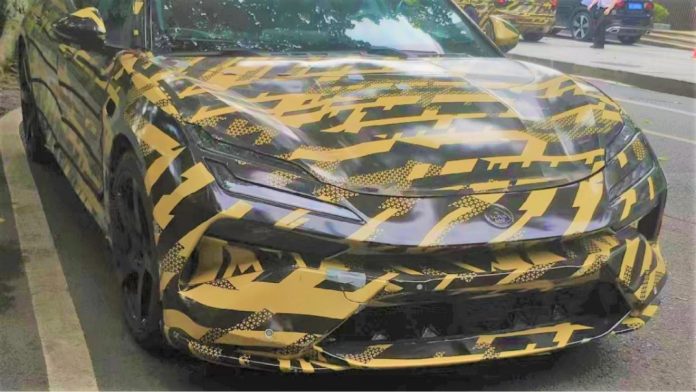New design language. Lotus Envya Type 133 was spied in China