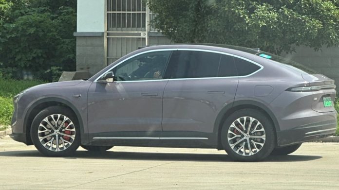 Nio EC6 NT2 fastback SUV was spied in the wild in China. To debut at the Chengdu Auto Show