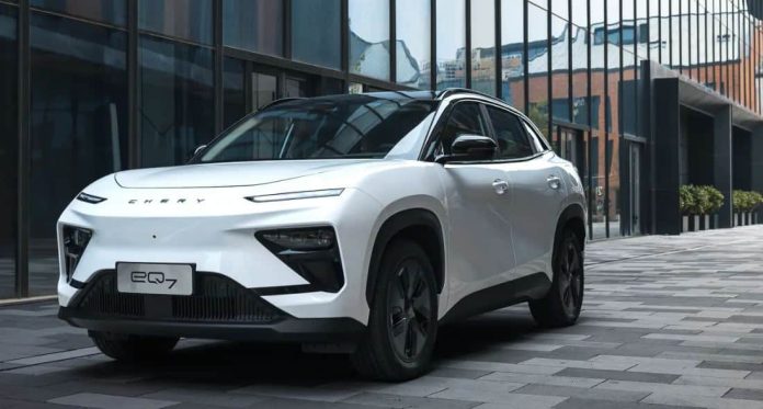 All new Chery eQ7 electric SUV will roll off production line on July 12 in China