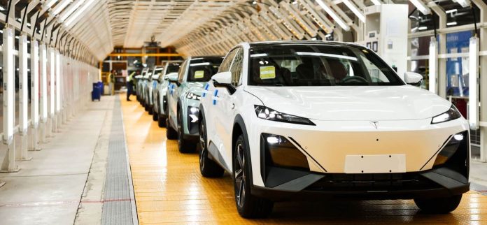 CATL-Huawei-Changan JV’s Shenlan S7 electric SUV rolled off production line in China