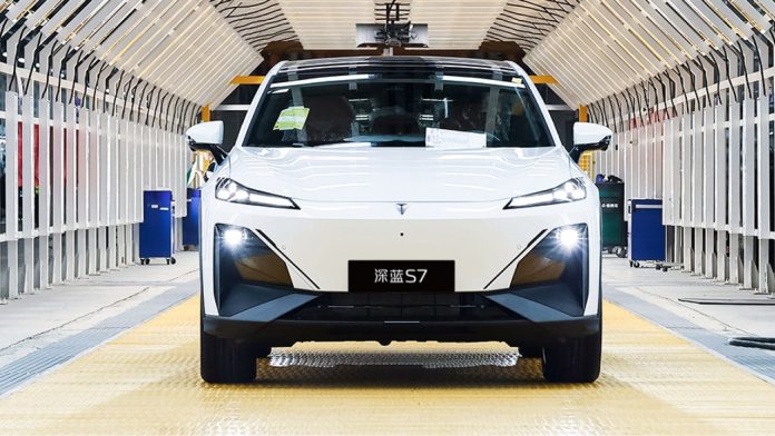 Changan Deepal S7 hits the production line in China. Tesla Model Y competitor