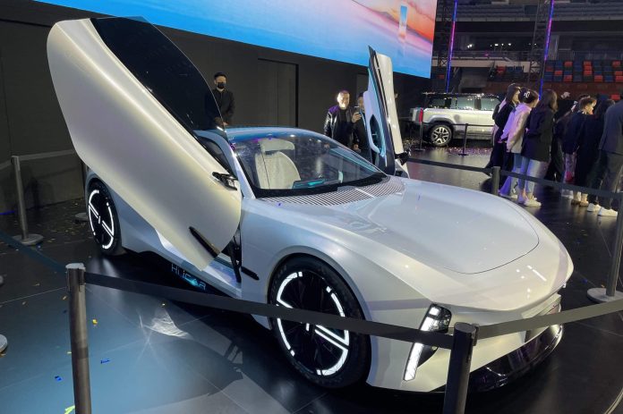 iCAR GT electric sports car debut in China