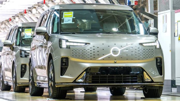 Volvo EM90 rolls off production line in China as rebadged Zeekr 009