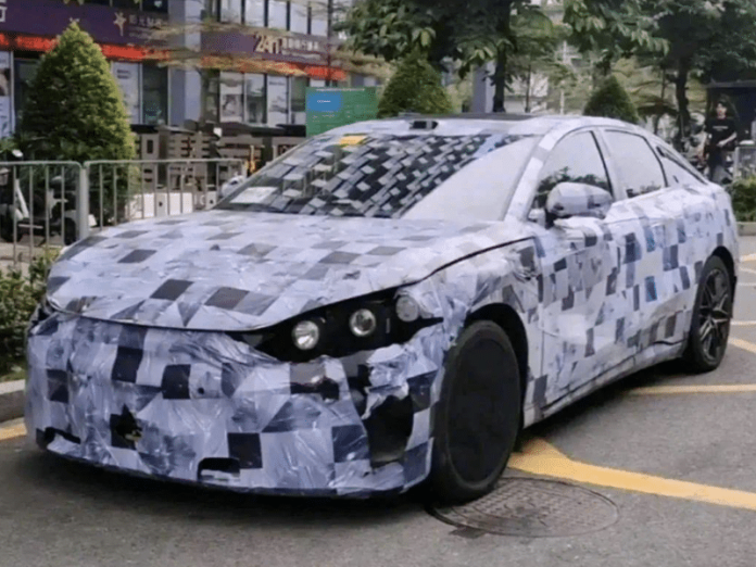 A new BYD Han spotted in China with Lidar and DM 5.0 PHEV system