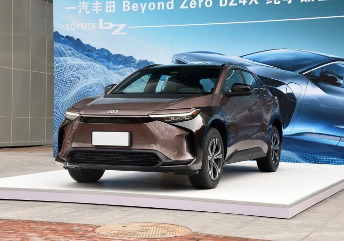 Toyota bZ4X made debut in China by FAW
