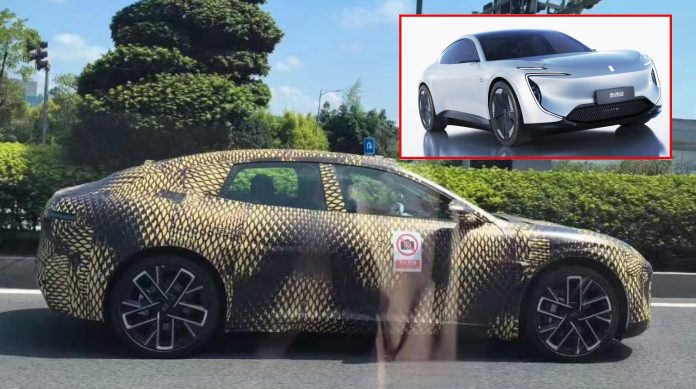 Avatr 08 (E16) four-door coupe from Changan, Huawei, and CATL spotted in China