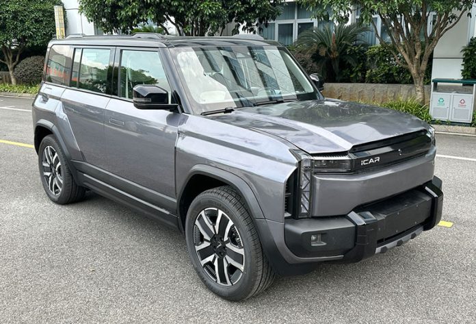 Chery’s iCar 03T an electric SUV with off-road design readies for sales