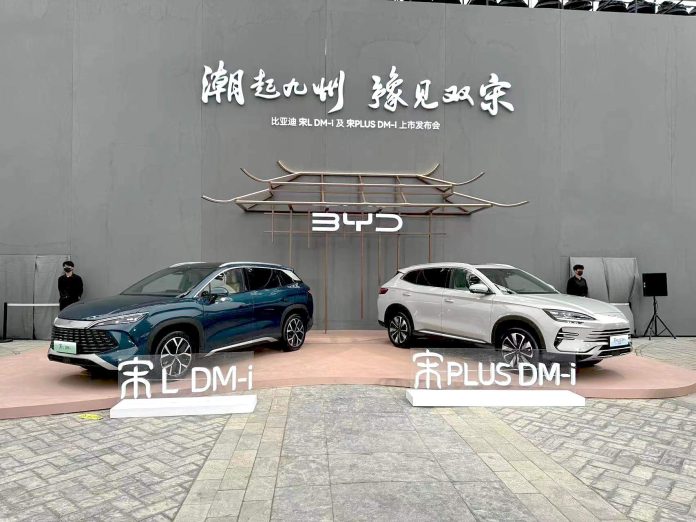 BYD Song L and Song Plus launch with DM 5.0 PHEV powertrain – range up to 1,500 km