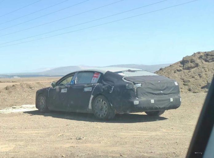 Mystery sedan spied – possibly the first Maextro model from Huawei JAC tie-up