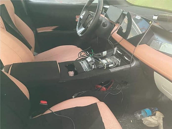 BYD Qin Plus DM-i spied testing again with DM 5.0 tech, this time the interior is pictured