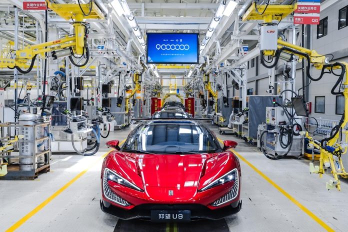 BYD’s 9 millionth car is a Yangwang U9 electric supercar