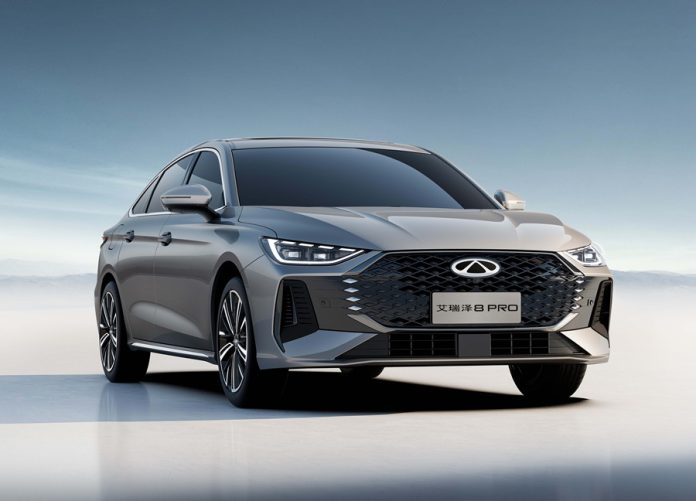 Official Images of the Chery Arrizo 8 PRO: All-New Front-End Design, Expected to Launch in April