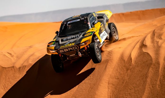 EBRO Audax Motorsport gets to work in the third stage of the Rallye du Maroc 2025