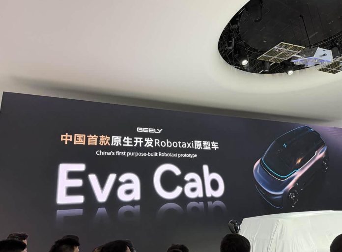 Geely Unveils Eva Cab: China’s First Natively Developed Robotaxi Prototype at Beijing Auto Show 2026